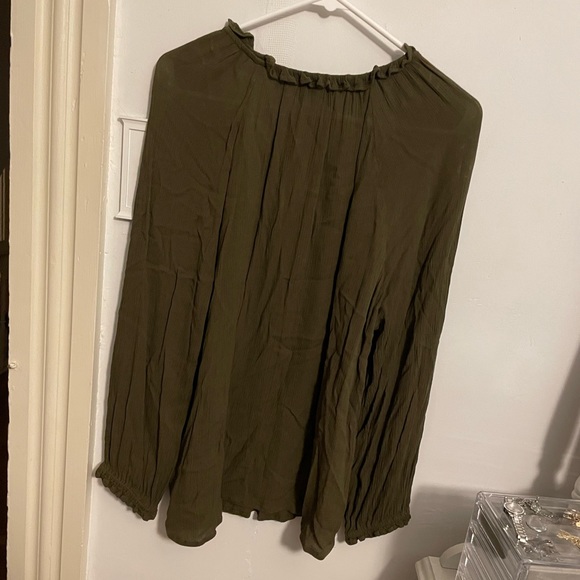 Olive Green Blouse - Picture 5 of 5